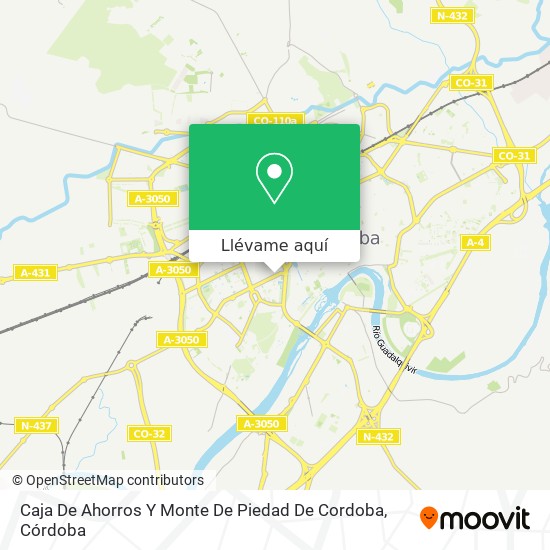 Mapa Caja De Ahorros Y Monte De Piedad De Cordoba