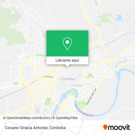 Mapa Cosano Gracia Antonio