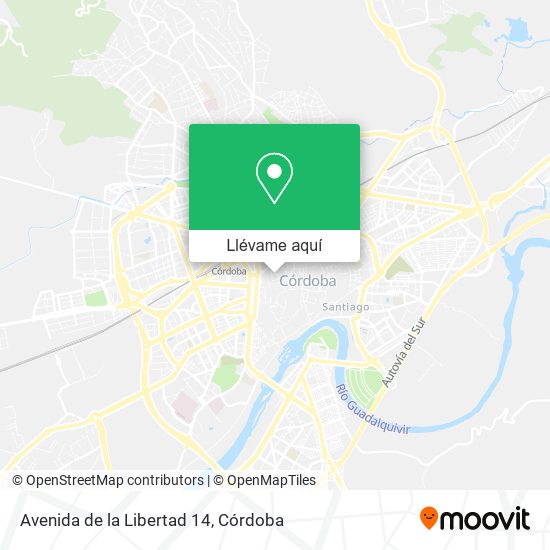Mapa Avenida de la Libertad 14