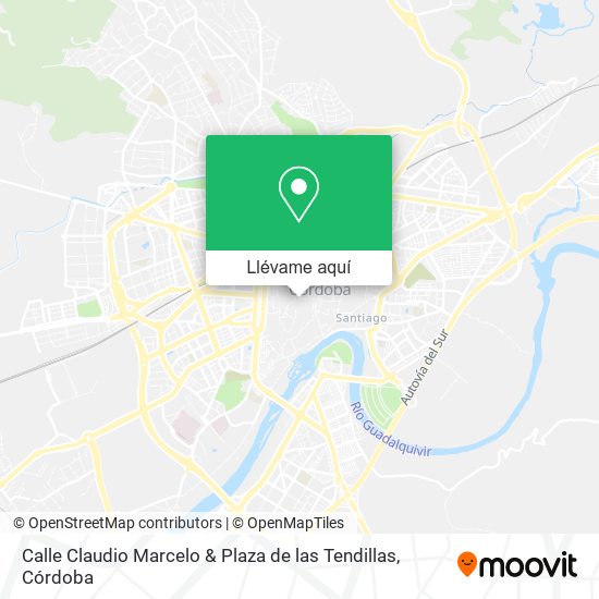 Mapa Calle Claudio Marcelo & Plaza de las Tendillas