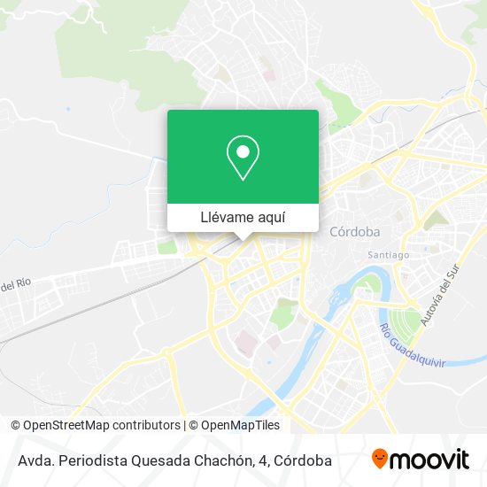 Mapa Avda. Periodista Quesada Chachón, 4