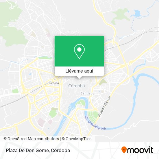 Mapa Plaza De Don Gome