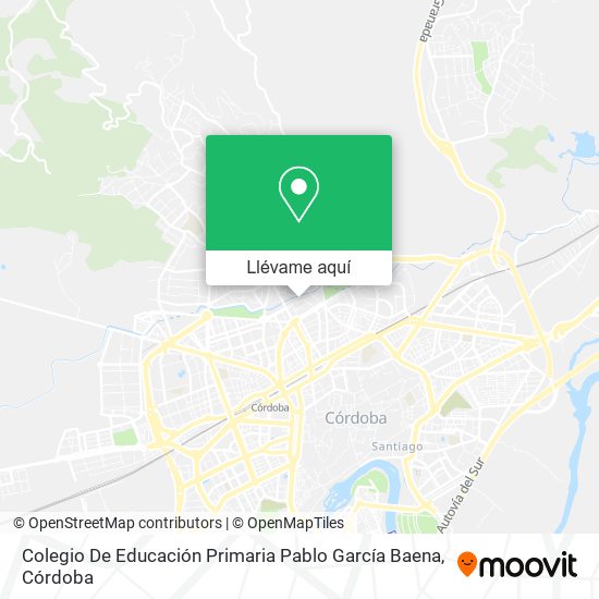 Mapa Colegio De Educación Primaria Pablo García Baena