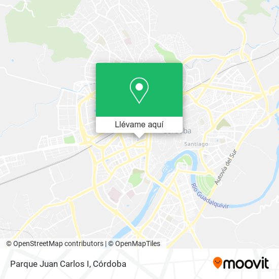 Mapa Parque Juan Carlos I