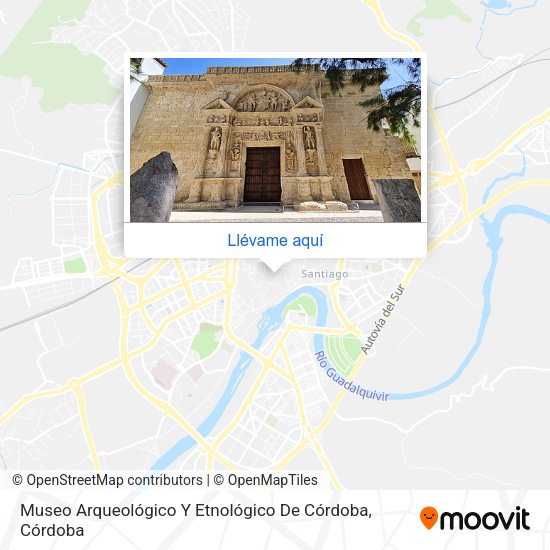 Mapa Museo Arqueológico Y Etnológico De Córdoba