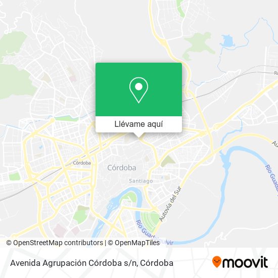 Mapa Avenida Agrupación Córdoba s/n