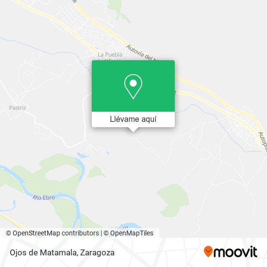 Mapa Ojos de Matamala