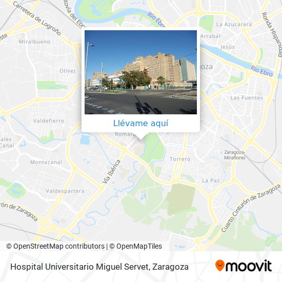 Mapa Hospital Universitario Miguel Servet