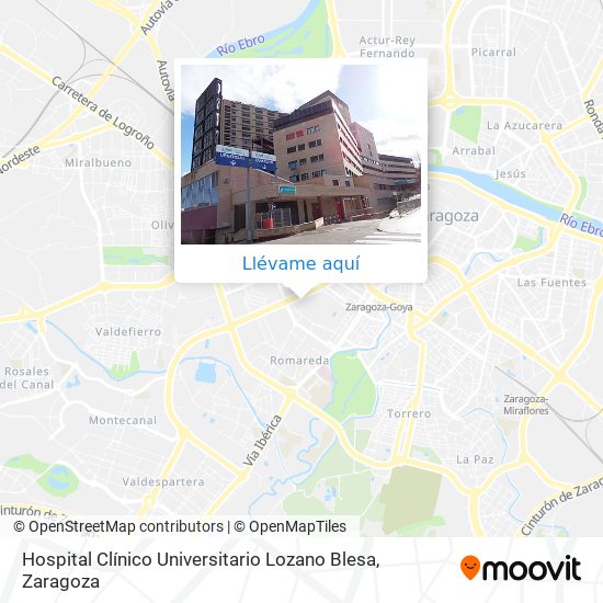 Mapa Hospital Clínico Universitario Lozano Blesa