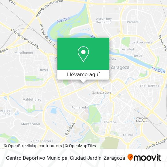 Mapa Centro Deportivo Municipal Ciudad Jardín