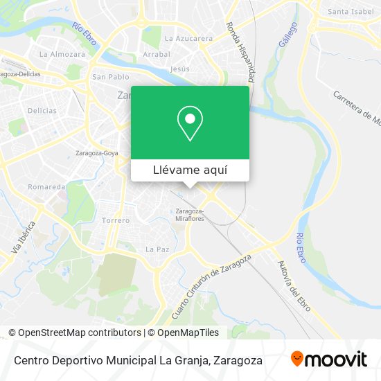 Mapa Centro Deportivo Municipal La Granja