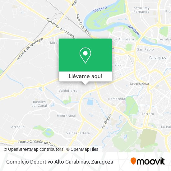 Mapa Complejo Deportivo Alto Carabinas