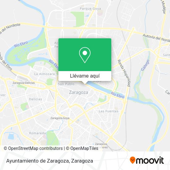 Mapa Ayuntamiento de Zaragoza