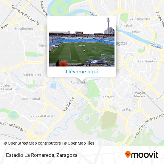 Mapa Estadio La Romareda