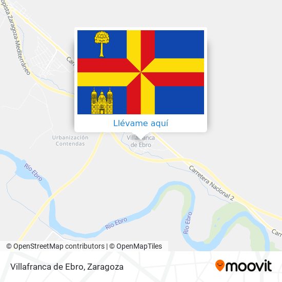 Mapa Villafranca de Ebro