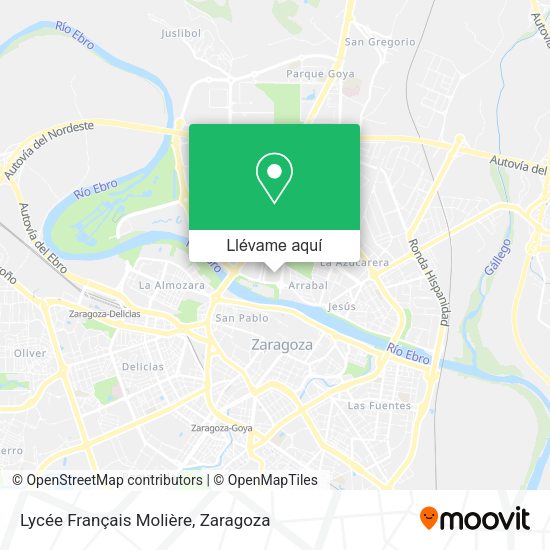 Mapa Lycée Français Molière