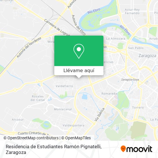 Mapa Residencia de Estudiantes Ramón Pignatelli