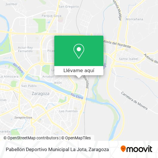 Mapa Pabellón Deportivo Municipal La Jota