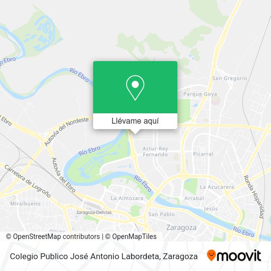 Mapa Colegio Publico José Antonio Labordeta