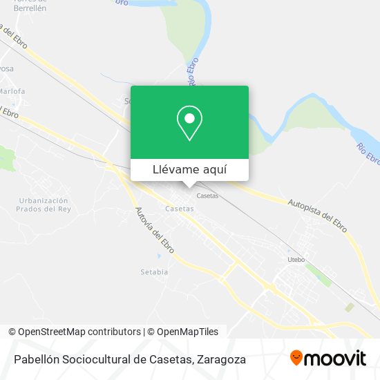 Mapa Pabellón Sociocultural de Casetas