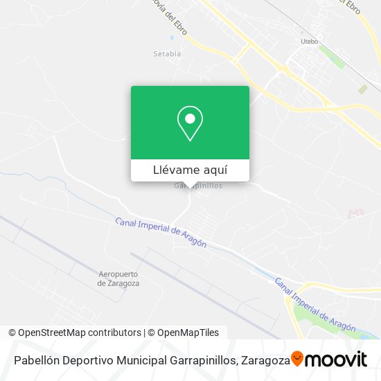 Mapa Pabellón Deportivo Municipal Garrapinillos