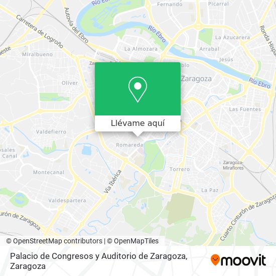 Mapa Palacio de Congresos y Auditorio de Zaragoza