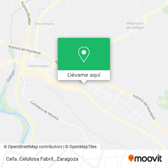 Mapa Cefa. Celulosa Fabril.