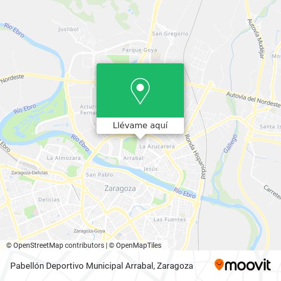 Mapa Pabellón Deportivo Municipal Arrabal