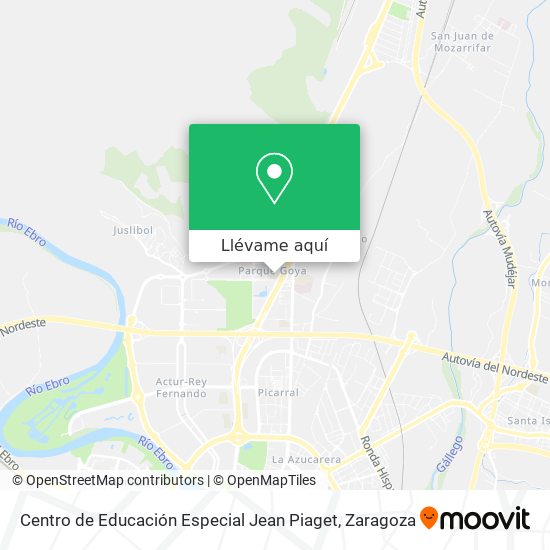 Mapa Centro de Educación Especial Jean Piaget