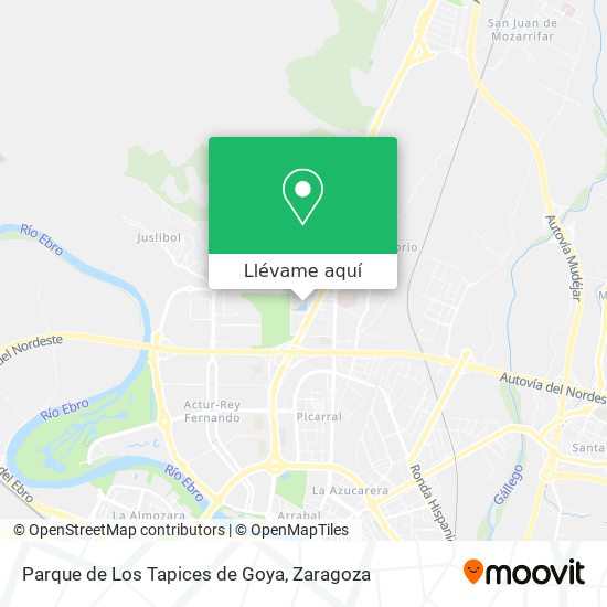 Mapa Parque de Los Tapices de Goya