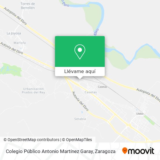 Mapa Colegio Público Antonio Martínez Garay