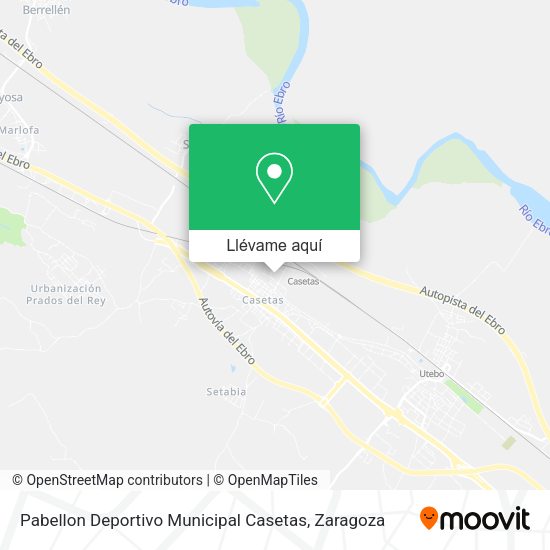 Mapa Pabellon Deportivo Municipal Casetas