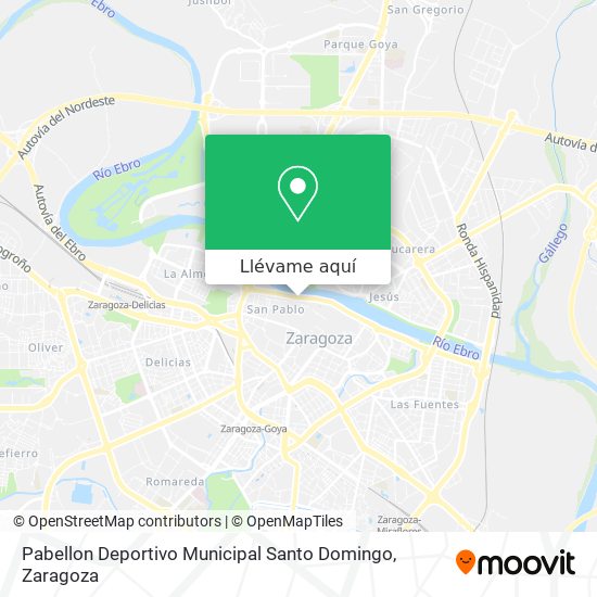 Mapa Pabellon Deportivo Municipal Santo Domingo