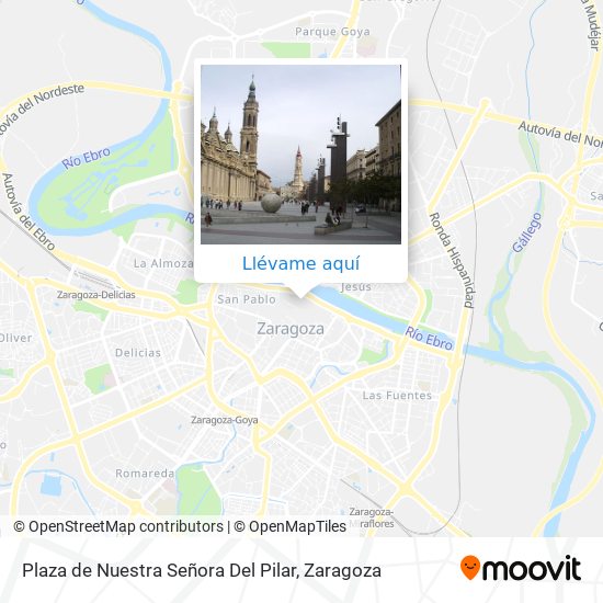 Mapa Plaza de Nuestra Señora Del Pilar