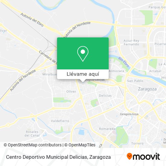 Mapa Centro Deportivo Municipal Delicias