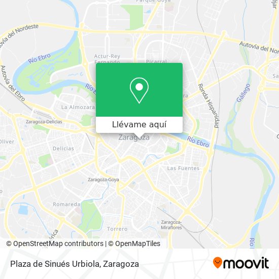 Mapa Plaza de Sinués Urbiola