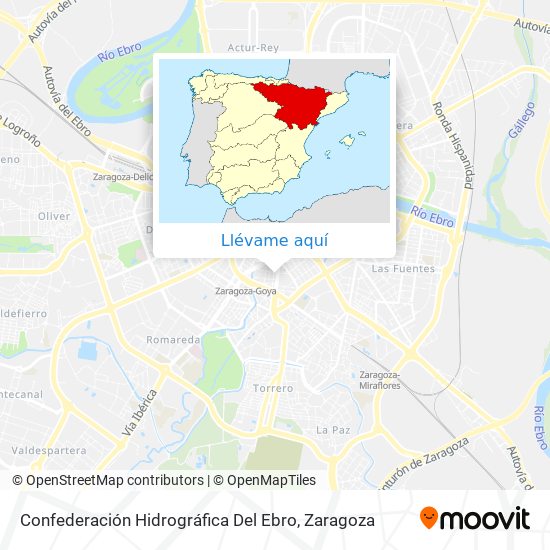 Mapa Confederación Hidrográfica Del Ebro