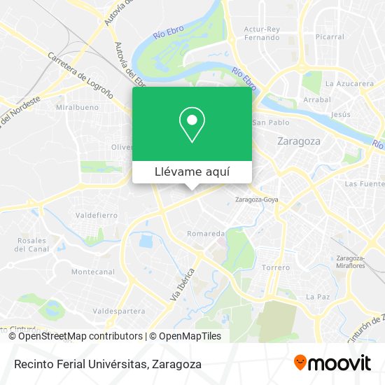 Mapa Recinto Ferial Univérsitas