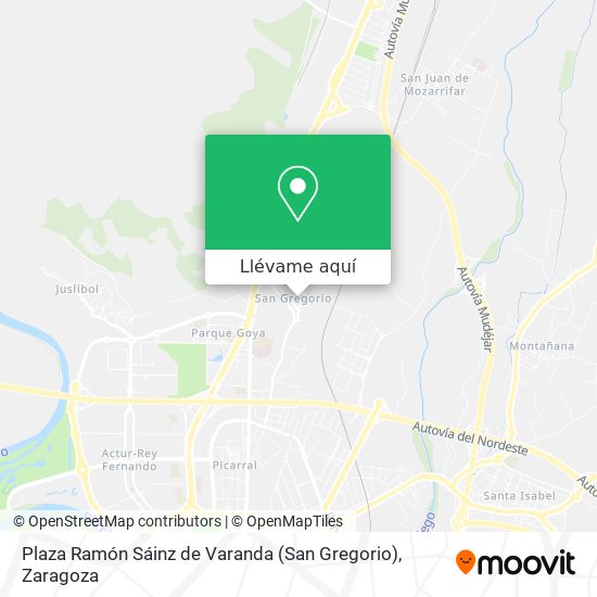 Mapa Plaza Ramón Sáinz de Varanda (San Gregorio)