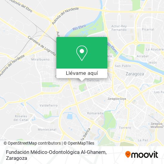 Mapa Fundación Médico-Odontológica Al-Ghanem