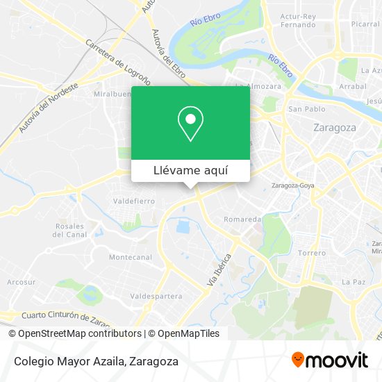 Mapa Colegio Mayor Azaila