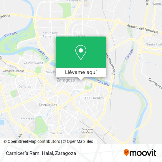Mapa Carnicería Rami Halal