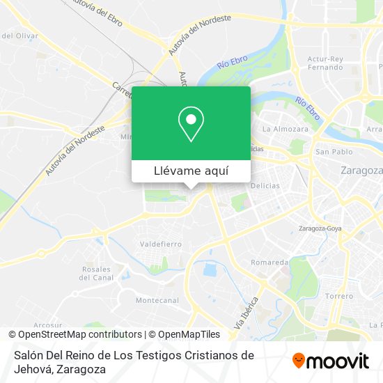 Mapa Salón Del Reino de Los Testigos Cristianos de Jehová