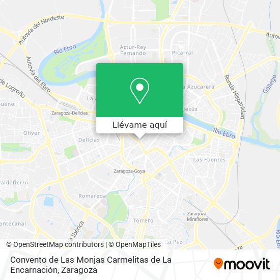 Mapa Convento de Las Monjas Carmelitas de La Encarnación