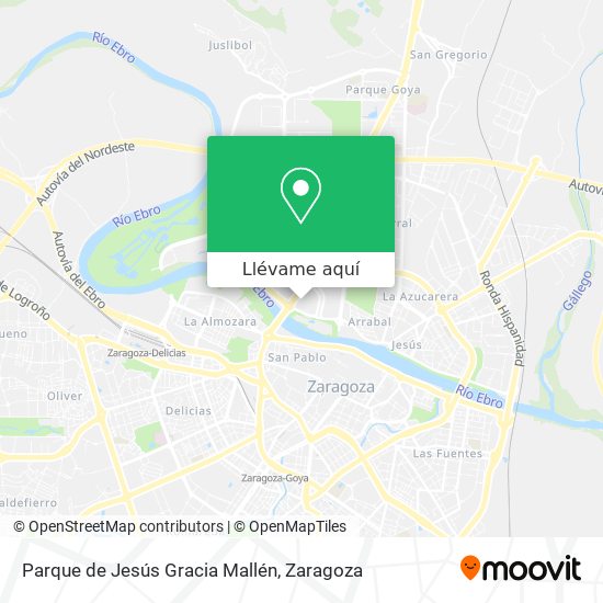 Mapa Parque de Jesús Gracia Mallén