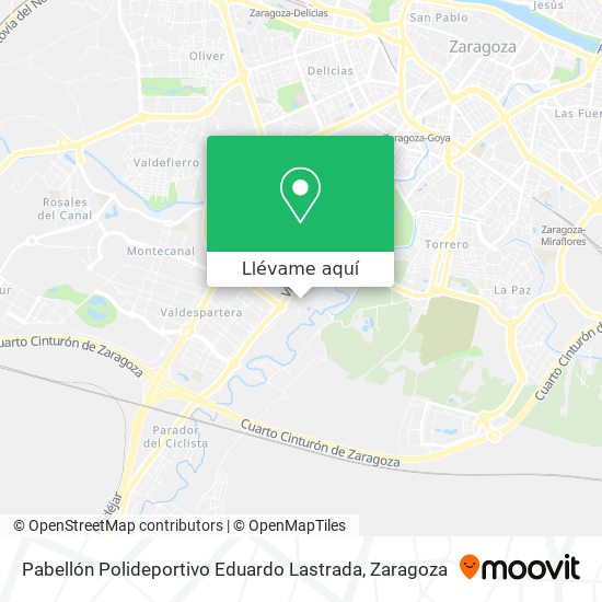 Mapa Pabellón Polideportivo Eduardo Lastrada