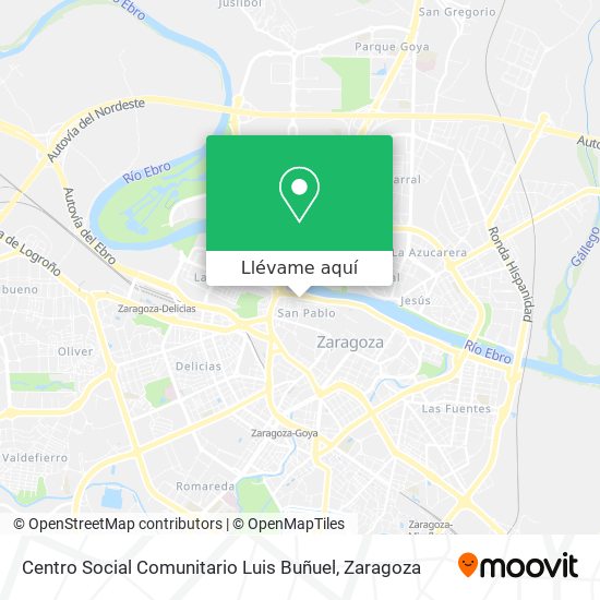 Mapa Centro Social Comunitario Luis Buñuel