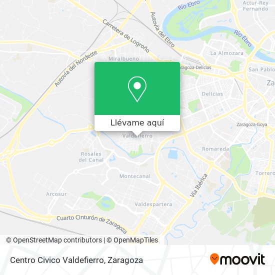 Mapa Centro Civico Valdefierro