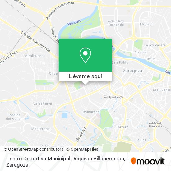 Mapa Centro Deportivo Municipal Duquesa Villahermosa