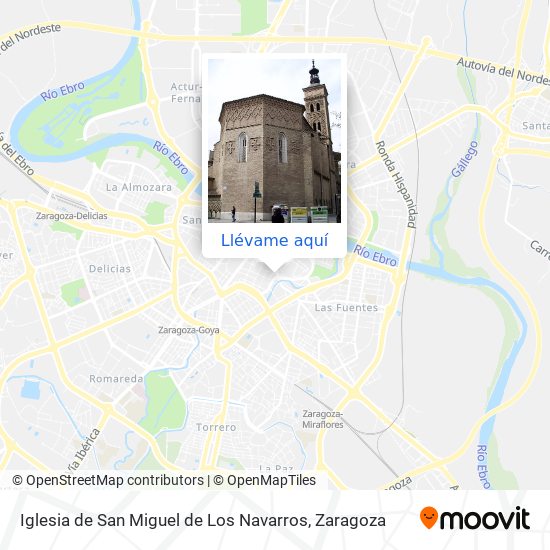 Mapa Iglesia de San Miguel de Los Navarros